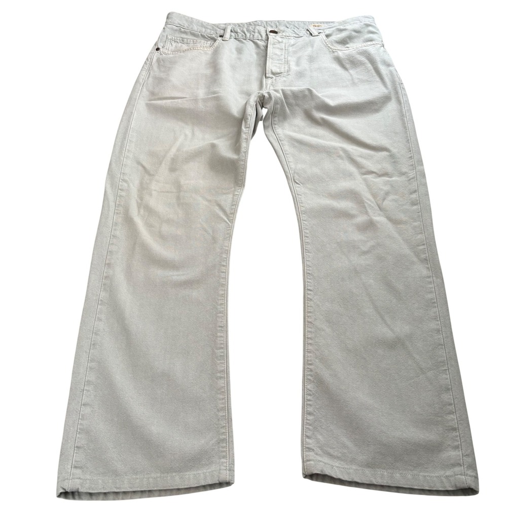 Vintage‎ Revolution Mens Straight Leg Jeans Light Gray Cotton Denim Size 38x29